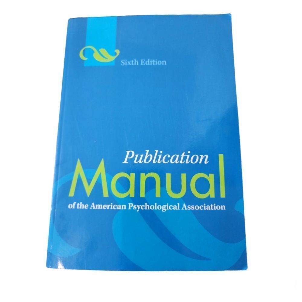 Publication Manual of the American Psychological Association